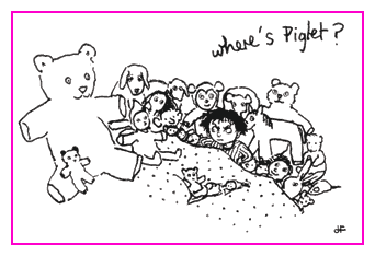 Jacky Fleming Postcard - piglet